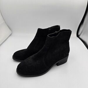 Gibson Latimer Suede‎ Ankle Boots Block Heel Casual Black Size 7M